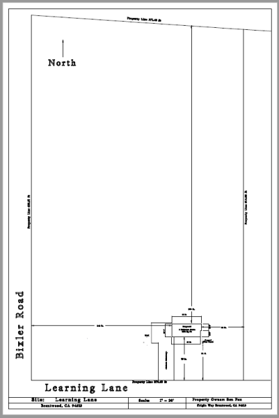 Site plan for Fox Family Farm