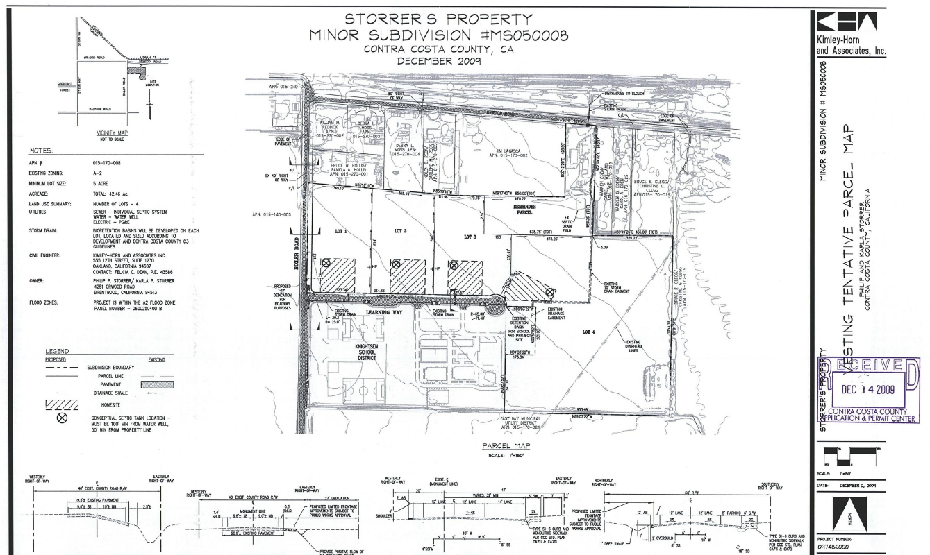 Minor subdivision building areas