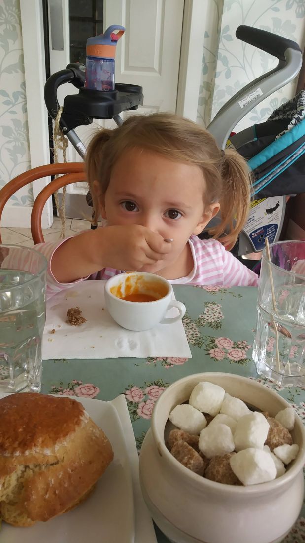 Bell pepper soup at Kylemore Abbey Cafe