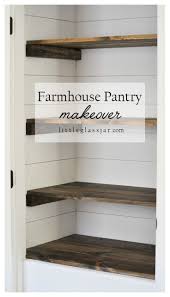 Farmhouse Pantry Shelves